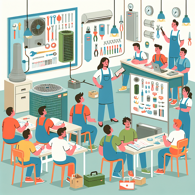 HVAC training classroom