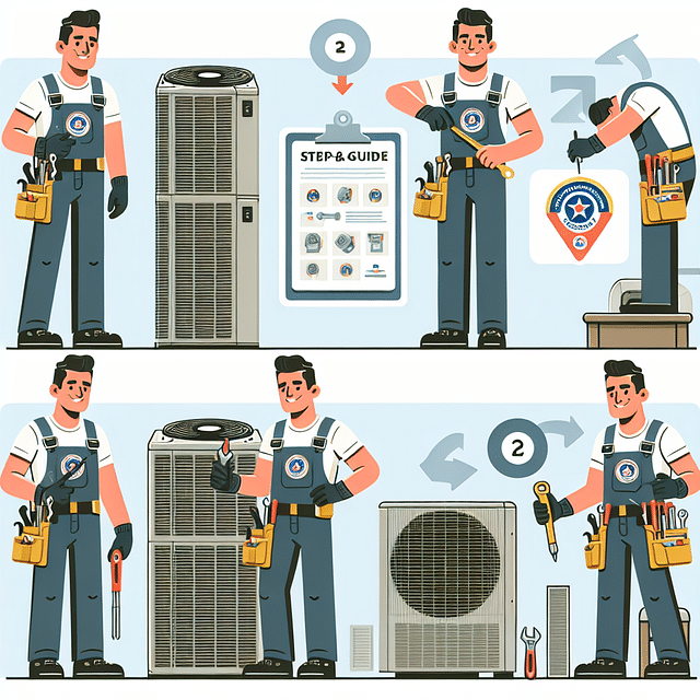 HVAC technician with professional association membership badge