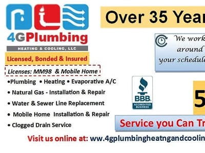 4G Plumbing, Heating and Cooling, LLC