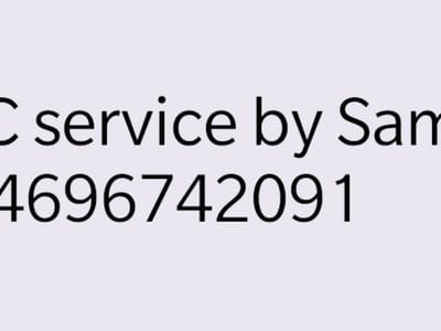 A/C service by Sam