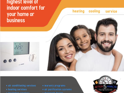 After 5 air conditioning and heating