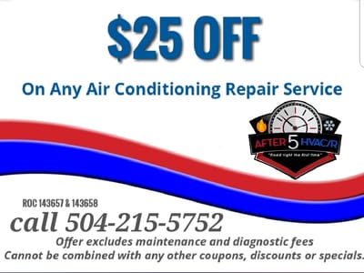 After 5 air-conditioning and heating