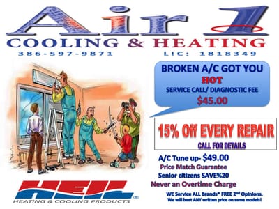 AIR 1 COOLING AND HEATING