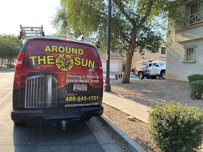 Around the sun heating and cooling