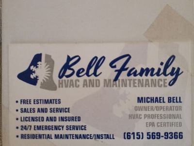 BELL FAMILY HVAC AND MAINTENANCE