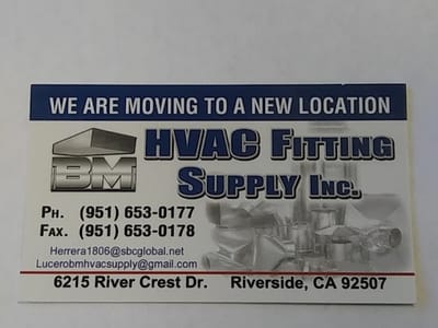 BM HVAC Fitting Supply Inc.