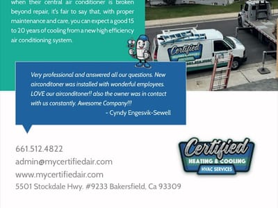 Certified Heating and Cooling