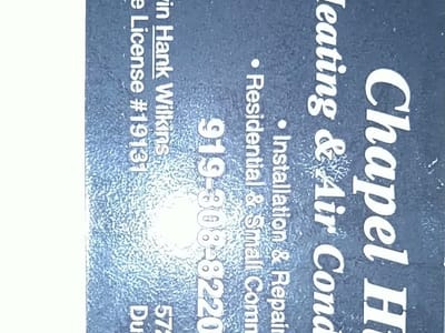 Chapel Hill Heating and Air Conditioning