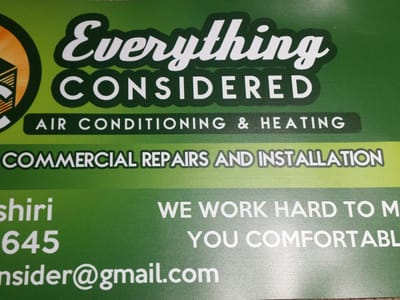 Everything Considered Heating and Air Conditioning