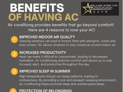 Falling Star Heating and Cooling