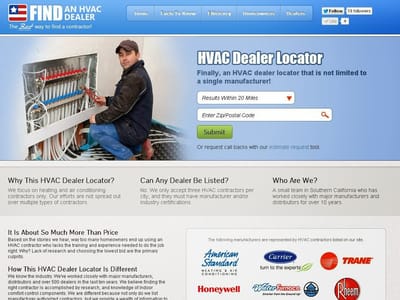 Find HVAC Dealer