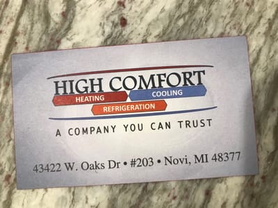 High Comfort Heating Cooling and Refrigeration