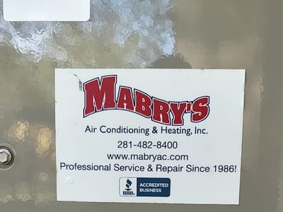Mabry's Air Conditioning & Heating Inc