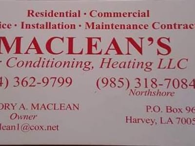 MACLEAN'S AIR CONDITIONING & HEATING LLC