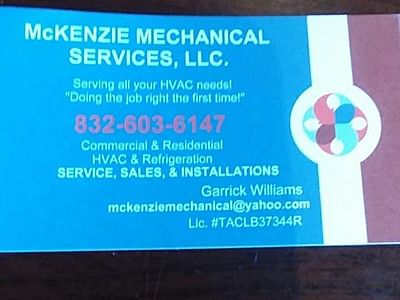 McKenzie Mechanical Services LLC.