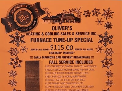 Oliver's Heating & Cooling, Inc.