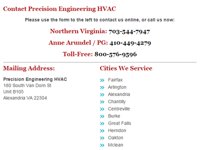 Precision Engineering Air conditioning & Heating