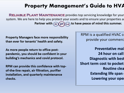Reliable Plant Maintenance