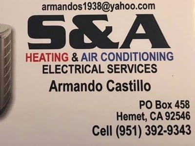 S & A Heating Air conditioning and Electric