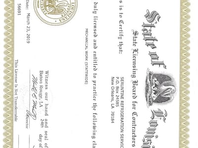 Seruntine Refrigeration Services