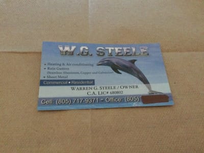 W G Steele CA Lic#680802